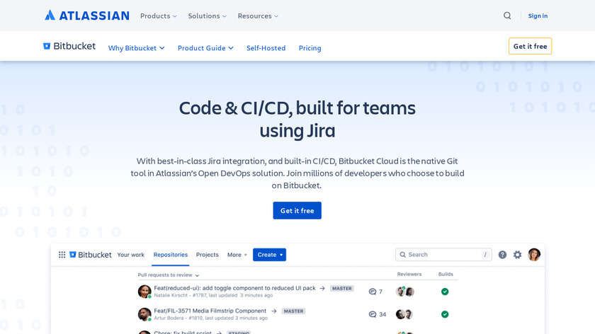 Bitbucket Server Landing Page