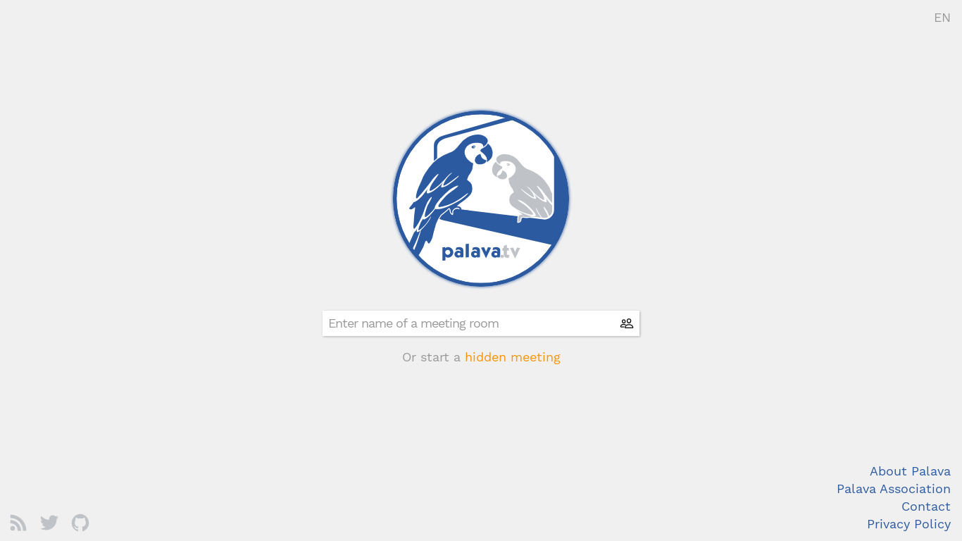 palava.tv Landing page