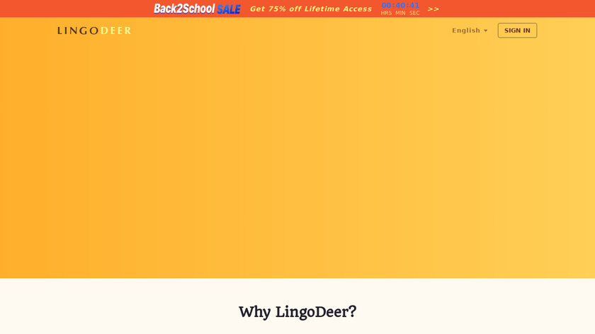 LingoDeer Landing Page