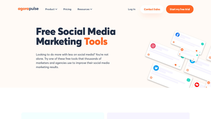 Facebook Page Barometer Landing Page