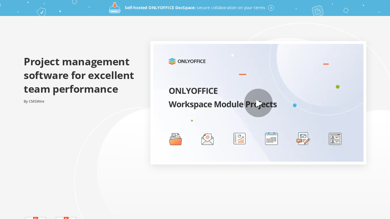 ONLYOFFICE Projects Landing page