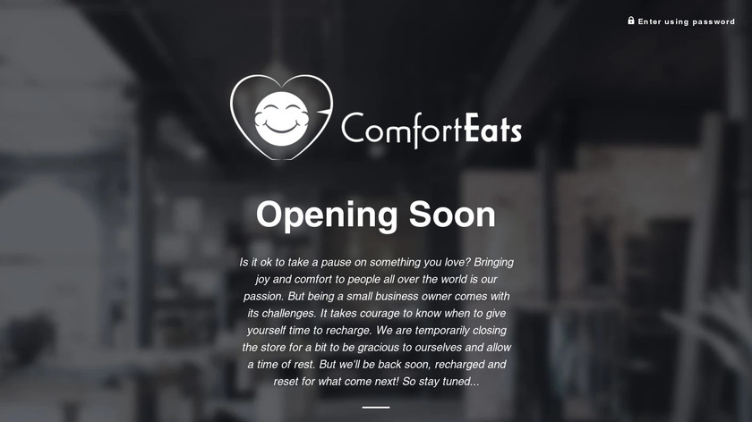 comforteatsdelivery.com Comfort Eats Landing Page
