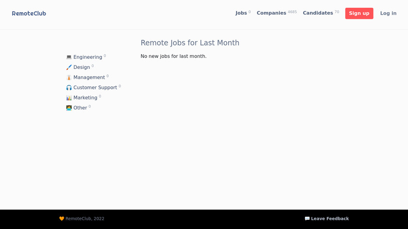 RemoteClub Landing Page