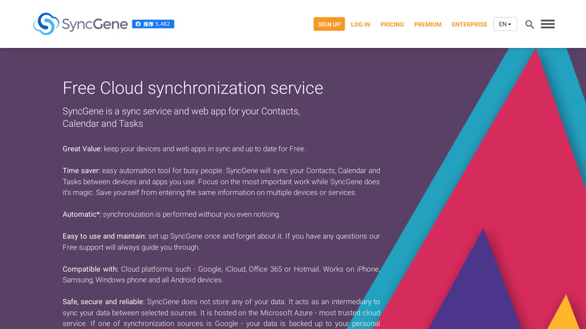 SyncGene Landing Page