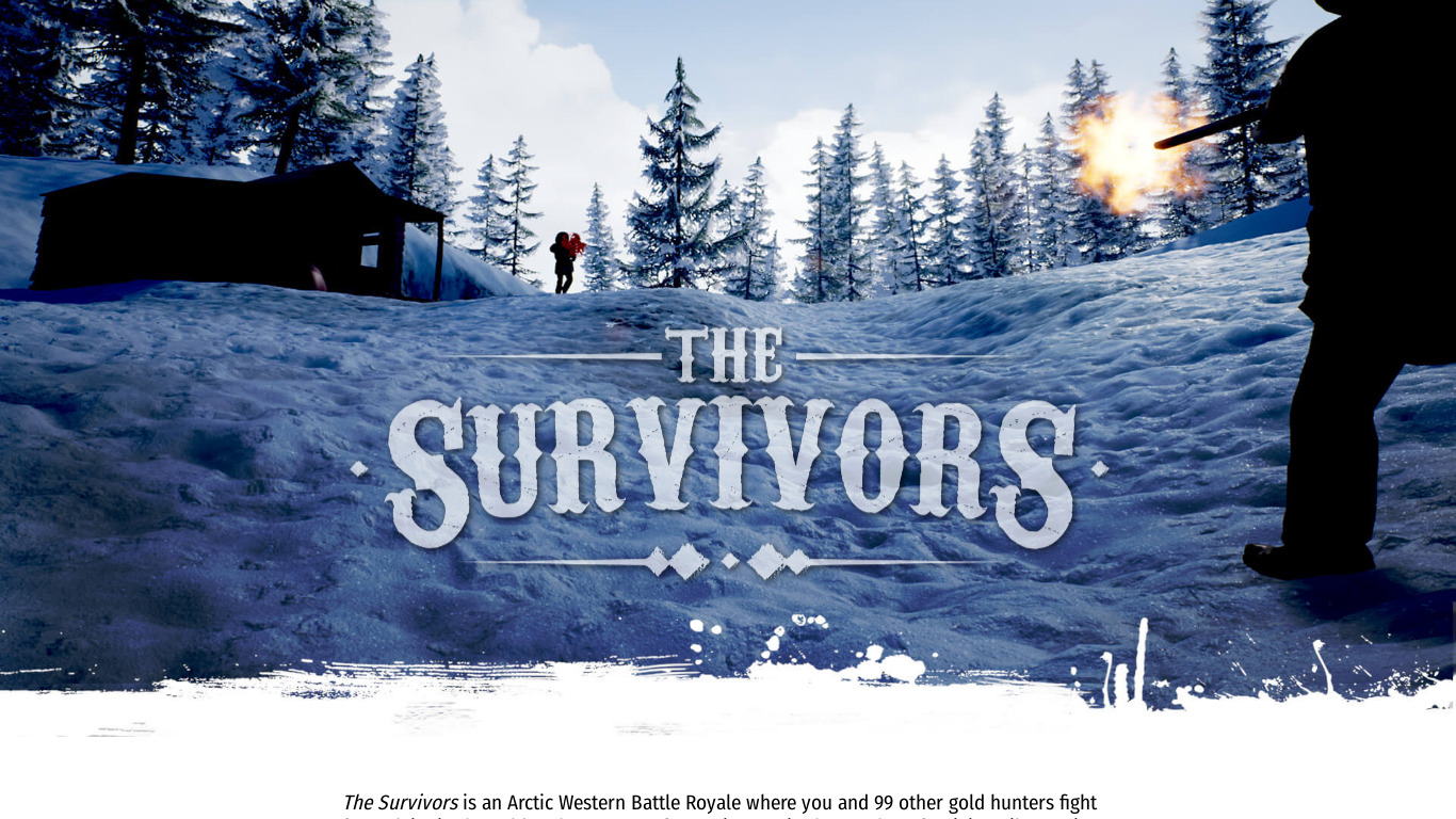 Survivors: Battle Royale Landing page