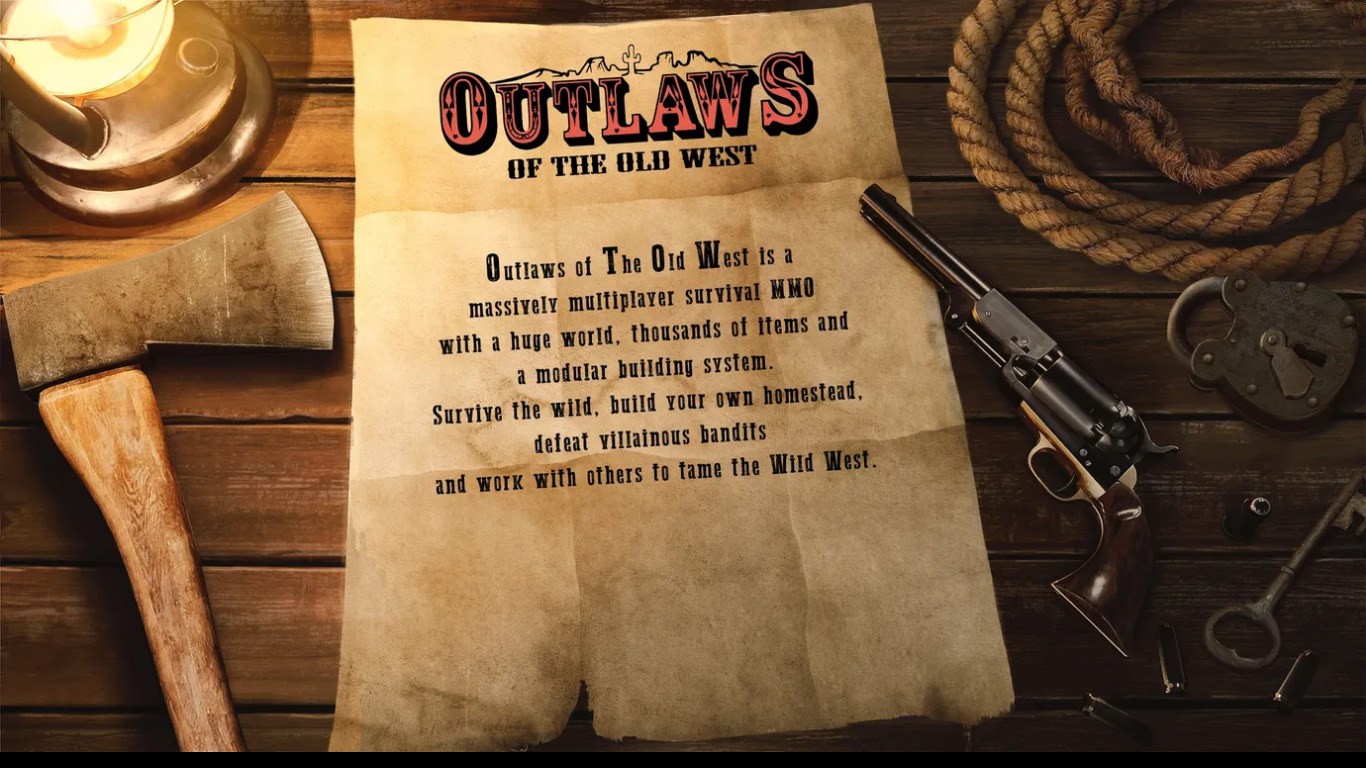 Outlaws of the Old West Landing page