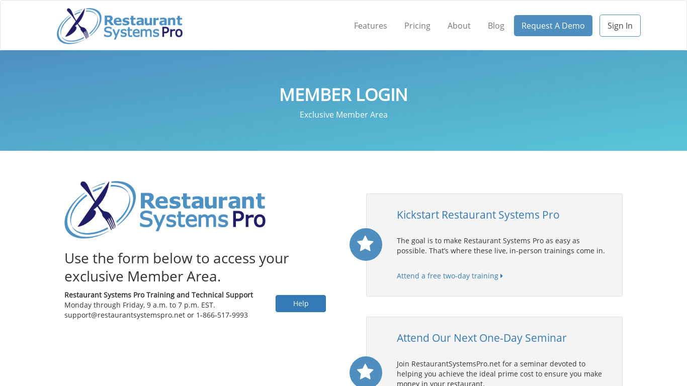 SMART Systems Pro Landing page