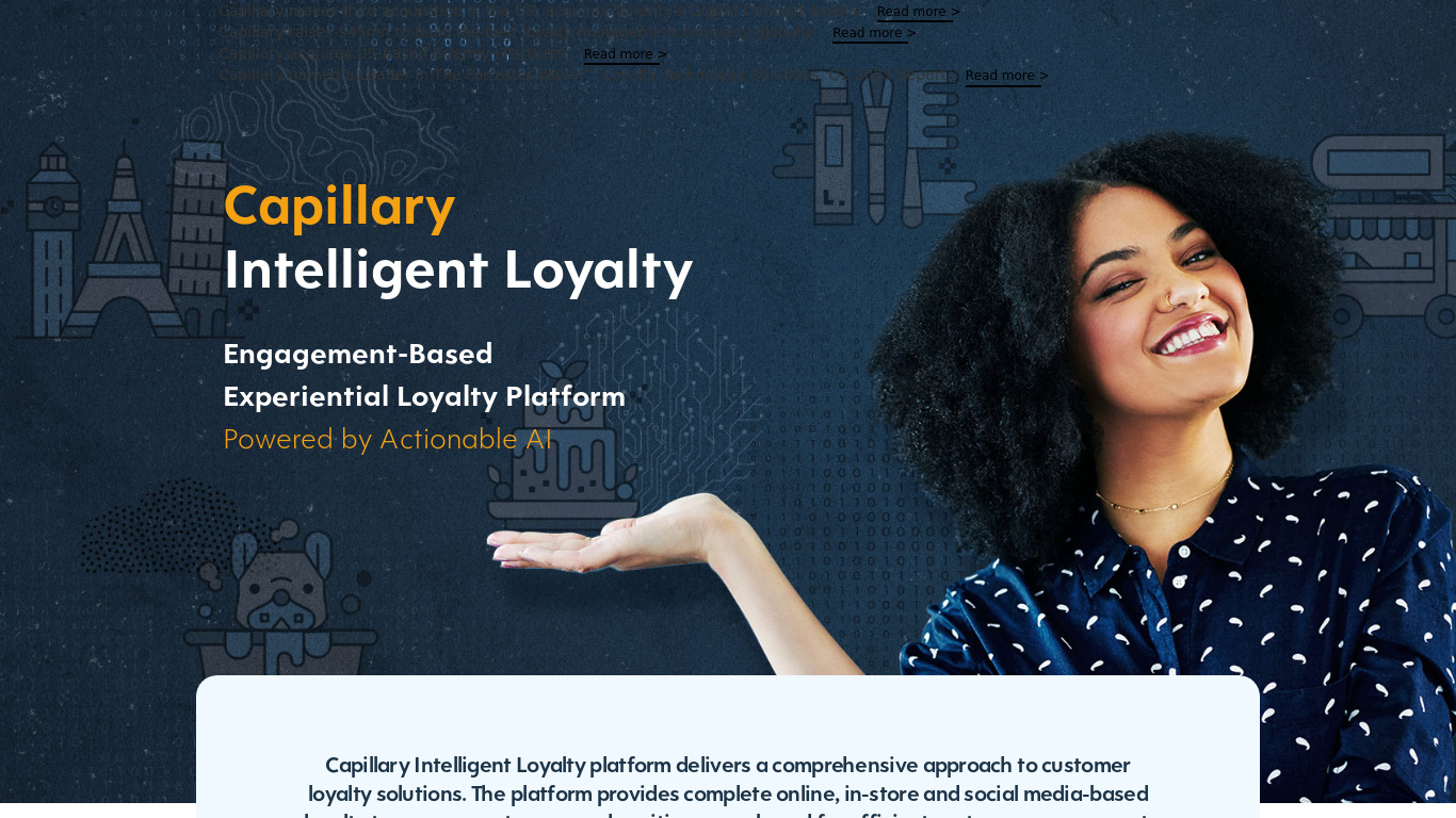 Capillary Loyalty Plus Landing page