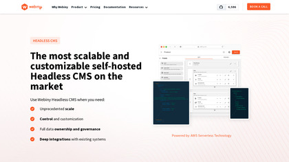 Serverless Headless CMS by Webiny image