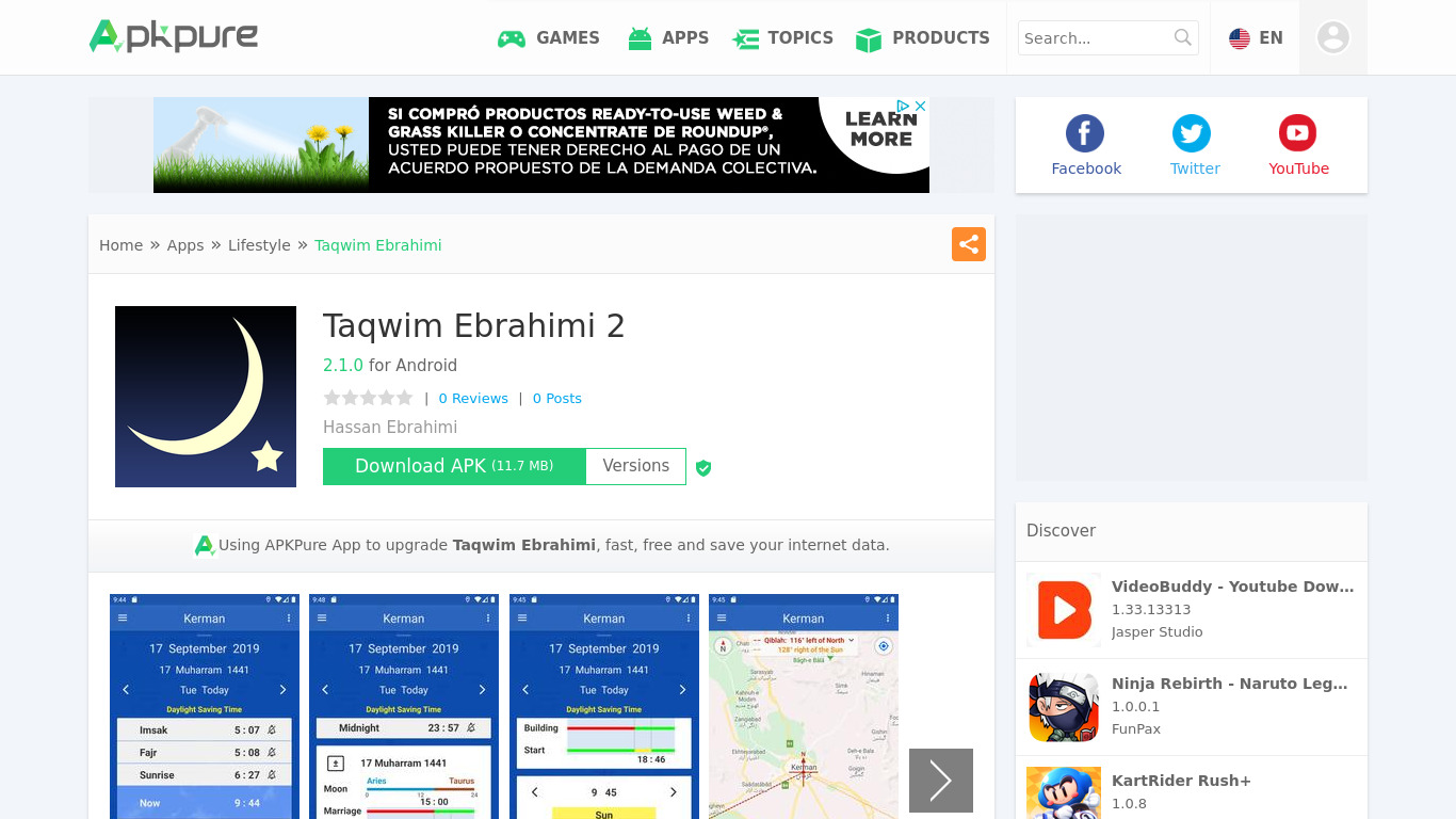 Taqwim Ebrahimi 2 Landing page