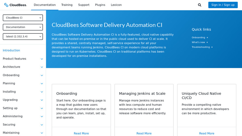 CloudBees CD Landing Page
