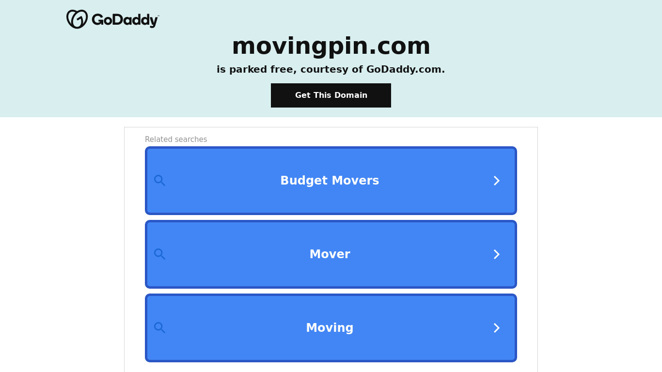 MovingPIN Landing page
