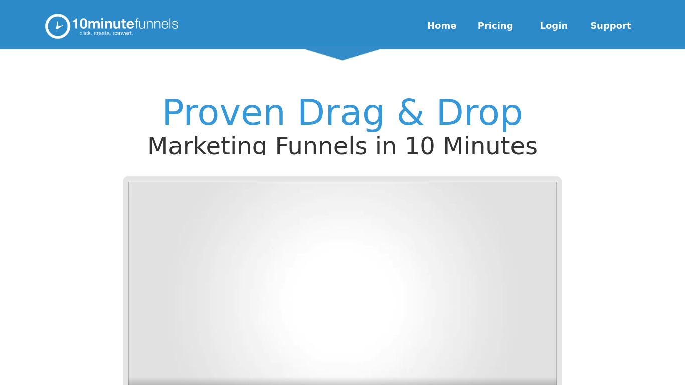 10 Minute Funnels Landing page