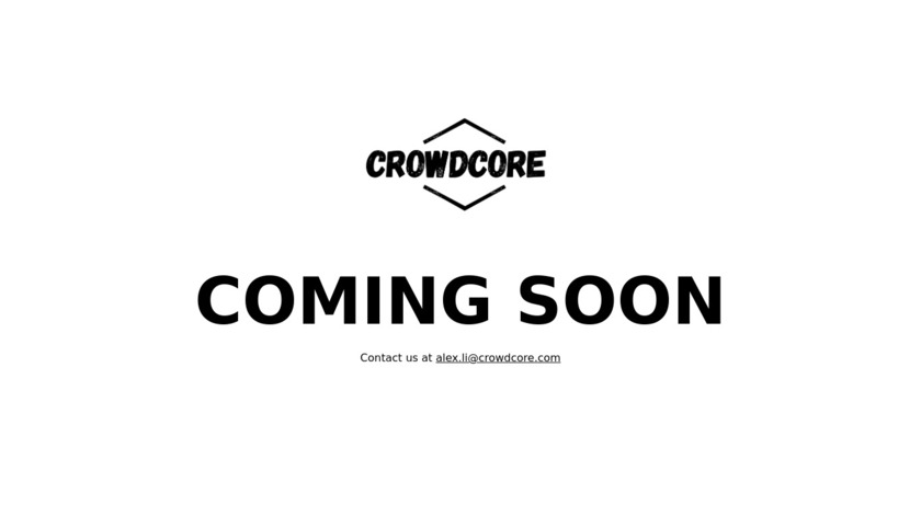 CrowdCore Landing Page