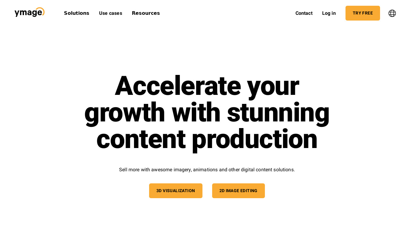 Ymage Landing page