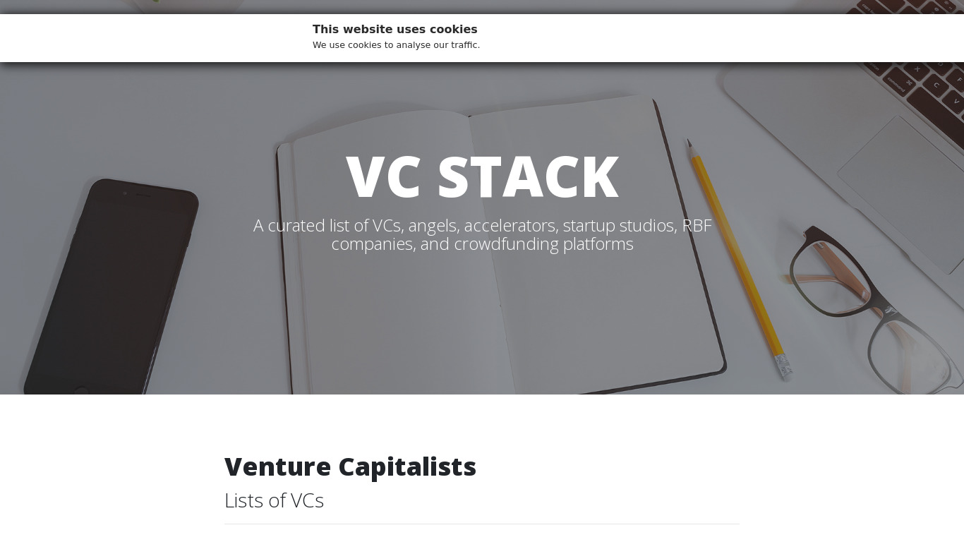 VC Stack Landing page