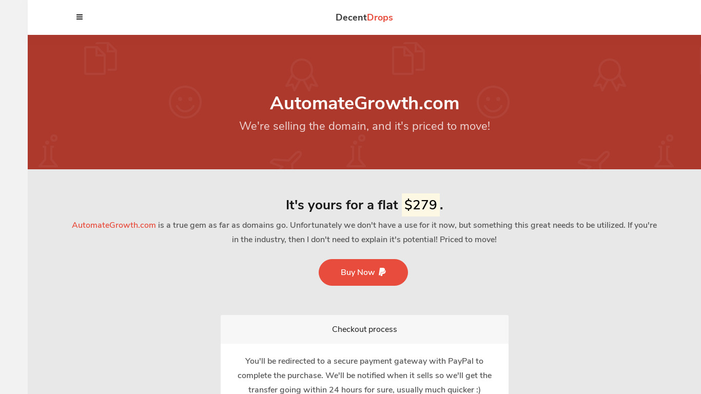 Automate Growth Landing page