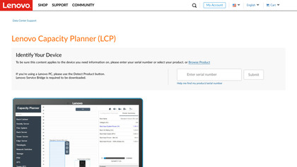 Lenovo Capacity Planner (LCP) image