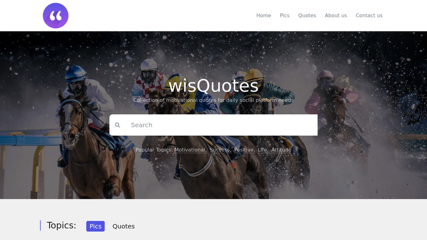 Motivational Quotes and Pictures Landing Page