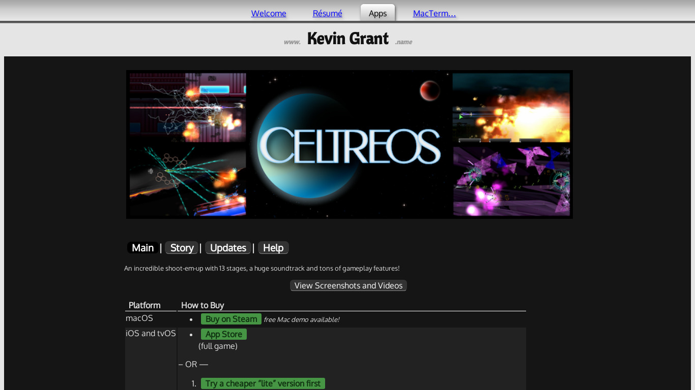 Celtreos Landing page