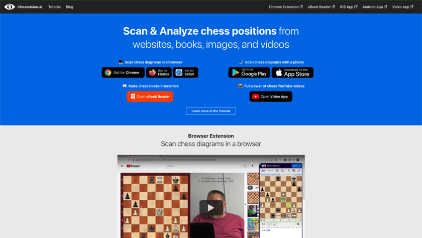 Chessvision.ai Landing Page