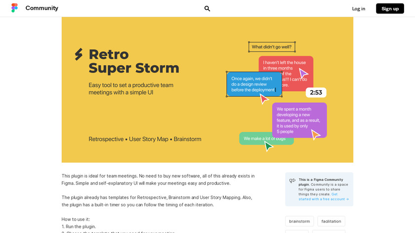 Retro Super Storm Landing Page