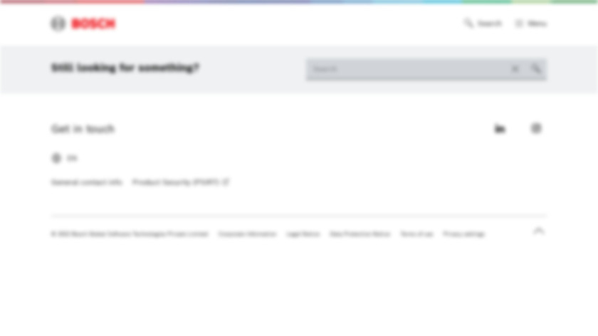 BOSCH PLM Landing Page