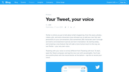 Tweet Your Voice image