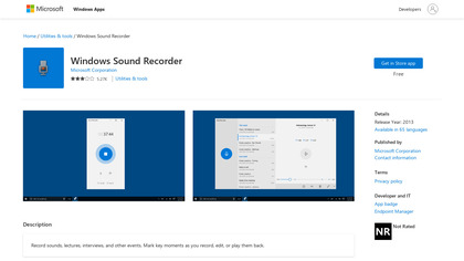 Windows Voice Recorder image