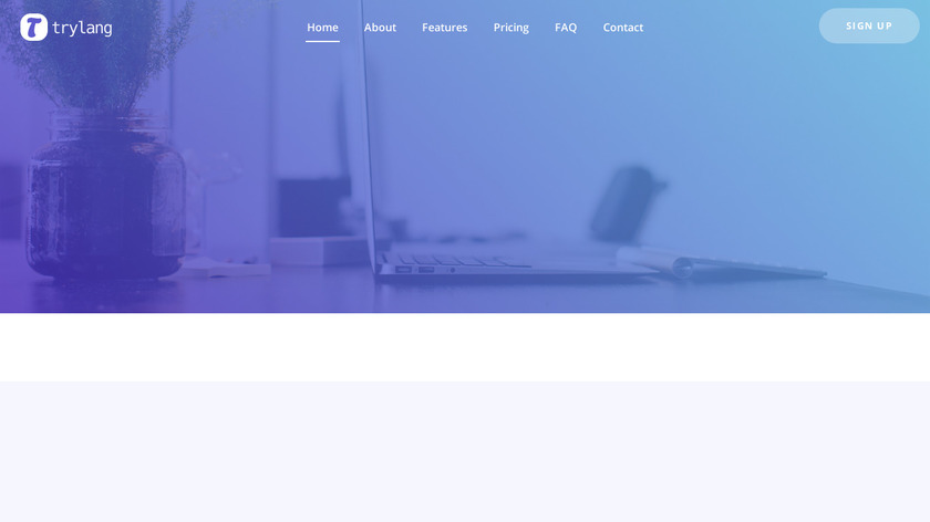 TryLang.net Landing Page