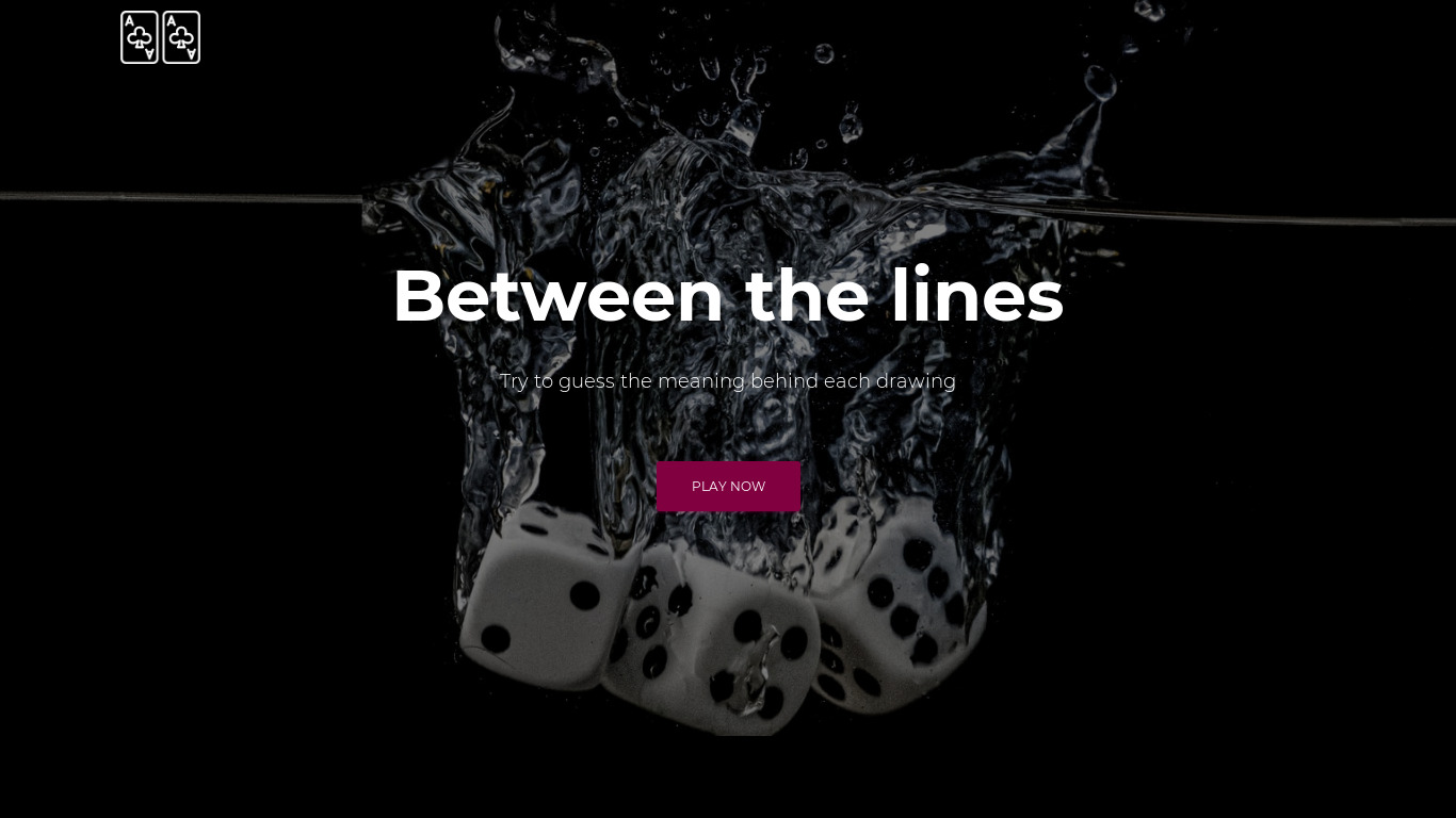 Between the lines Landing page