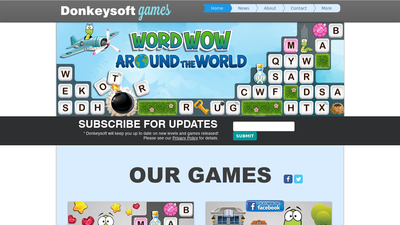 Word Wow Landing page