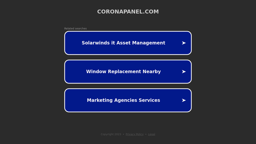 Corona Panel Dashboard Landing Page