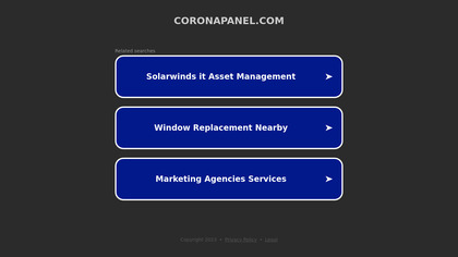 Corona Panel Dashboard image