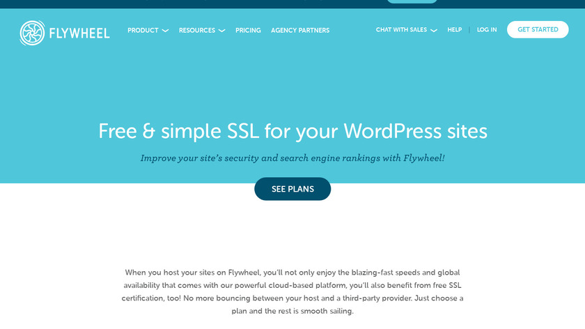 Flywheel's Simple SSL 🎉 Landing Page