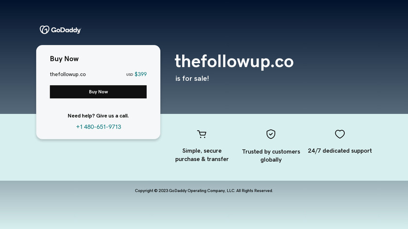 TheFollowUp Landing Page
