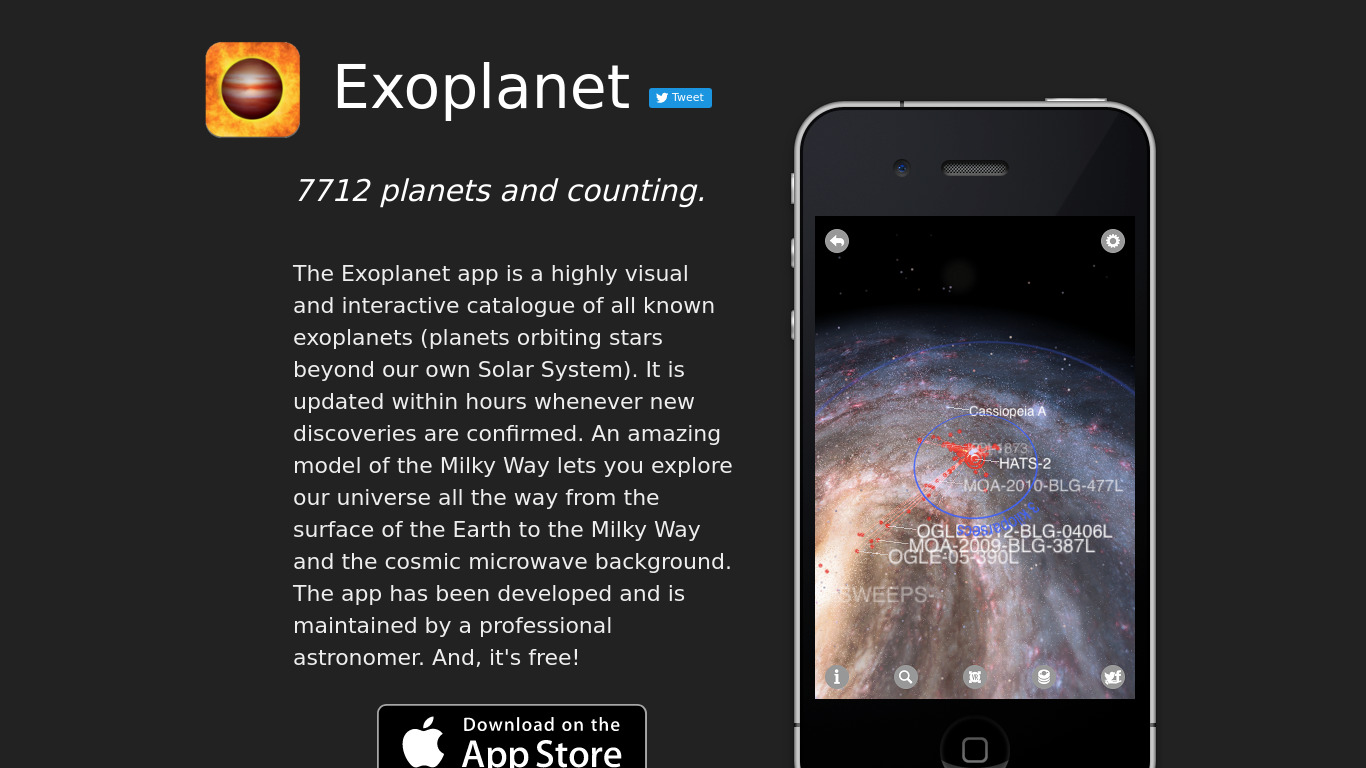 Exoplanet Landing page