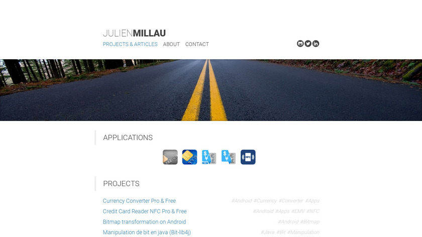 Credit Card Reader NFC (EMV) Landing Page