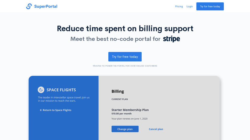 SuperPortal Landing Page