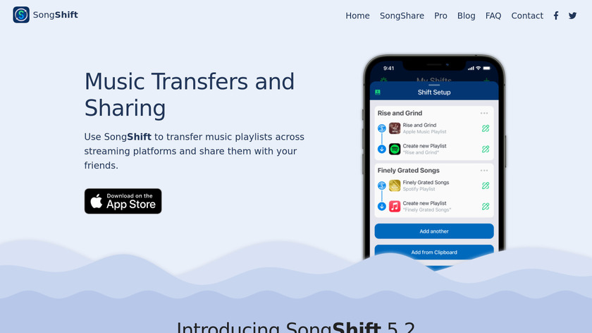 SongShift Landing Page