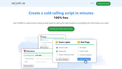 Sales Script Generator by noCRM.io image