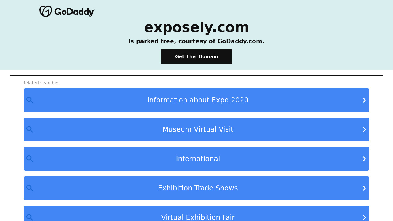 Exposely Landing page