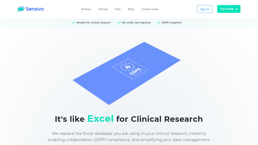 Sensivo Landing Page
