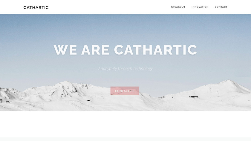 Cathartic.co Landing Page