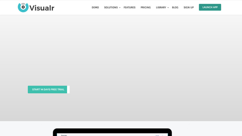 Visualr Landing Page