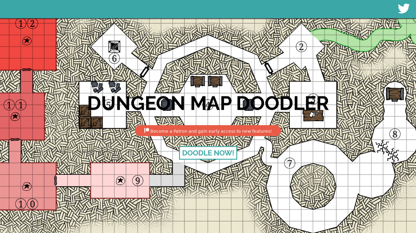 Dungeon Map Doodler Landing page