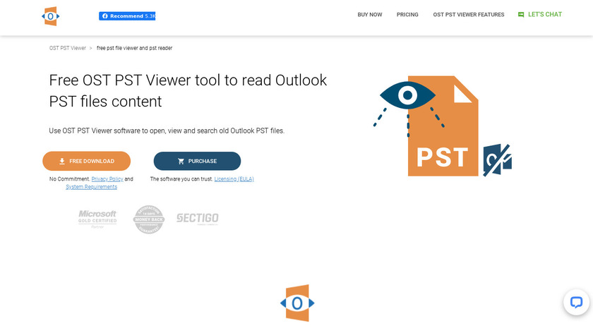 Aryson PST Viewer Landing Page