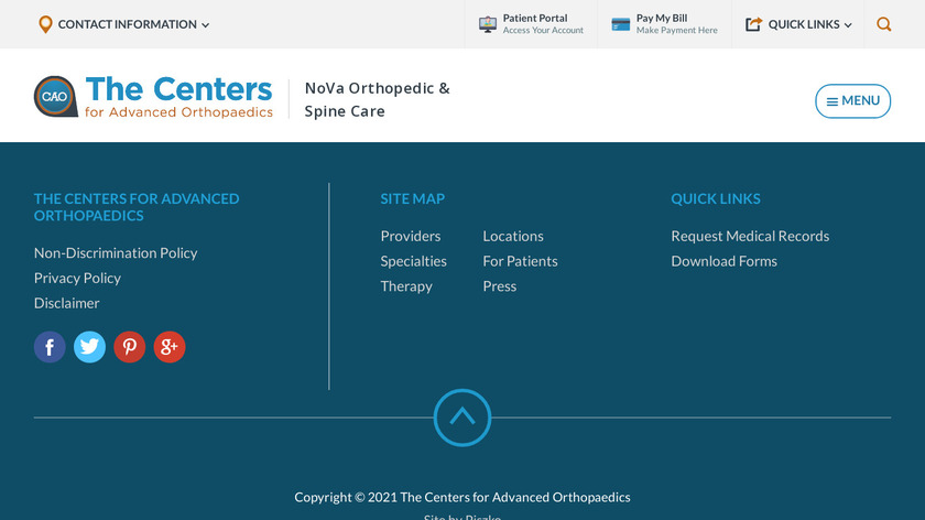 NovaOrtho Landing Page