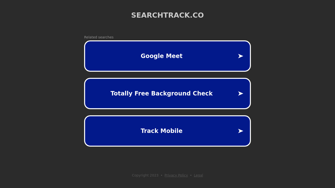 SearchTrack Landing page