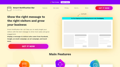 Smart Notification Bar for WordPress image